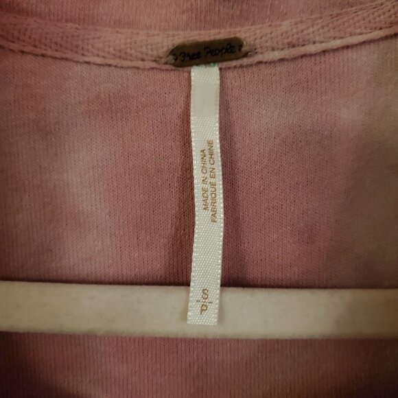 Free People Tie Dye Ruby Jacket Shacket Womens S Oversized Pink Purple - Picture 7 of 8